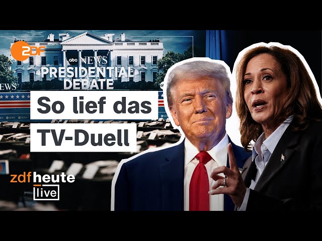 ⁣Harris vs. Trump: Die Analyse zum TV-Duell vor der US-Wahl | ZDFheute live