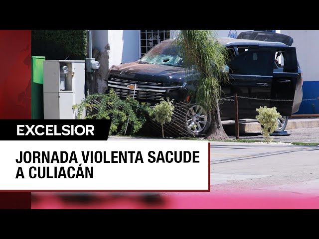 ⁣Violento inicio de semana en Culiacán con enfrentamientos