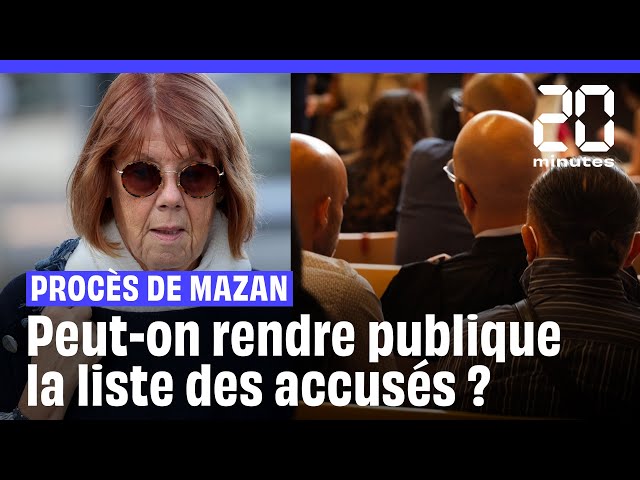 ⁣Procès des viols de Mazan : Peut-on rendre publique la liste des accusés ?