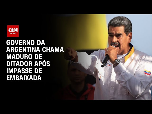 ⁣Governo da argentina chama Maduro de ditador após impasse de embaixada | BASTIDORES CNN