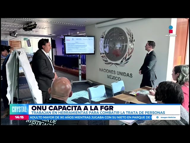 ⁣La ONU capacita a la FGR para combatir la trata de personas | Noticias con Crystal Mendivil