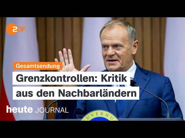 ⁣heute journal vom 10.09.2024 Kritik an Grenzkontrollen, Asylkompromiss gescheitert, Haushalt 2025