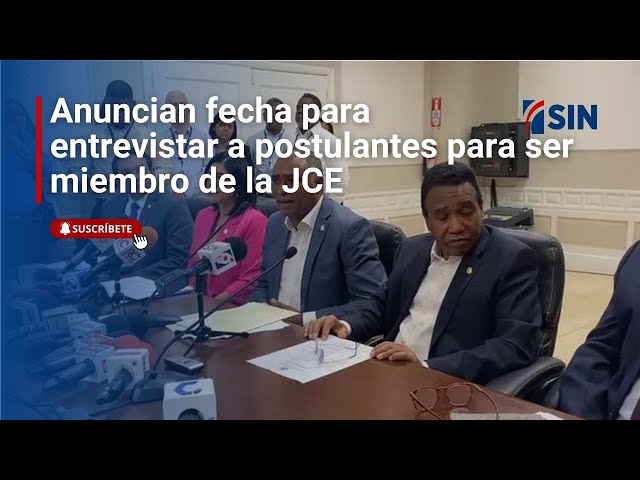 ⁣Anuncian fecha para entrevistar a postulantes para ser miembro de la JCE