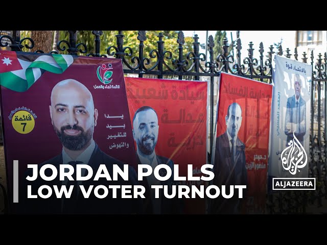 ⁣Polls close in Jordan: Voter turnout for election lower than expected