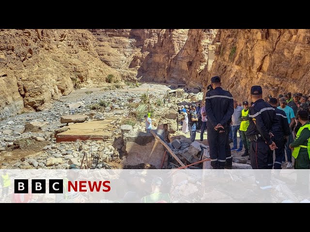 ⁣Flooding kills more than 20 in Morocco and Algeria | BBC News