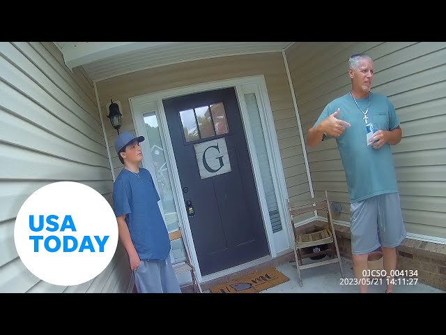 ⁣Bodycam footage reveals 2023 visit to Georgia suspected shooter home | USA TODAY