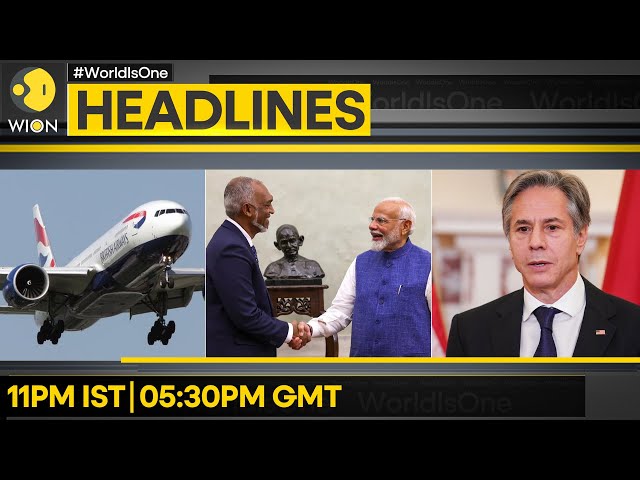 ⁣Maldives President to visit India | UK terminates flights to Iran | WION Headlines