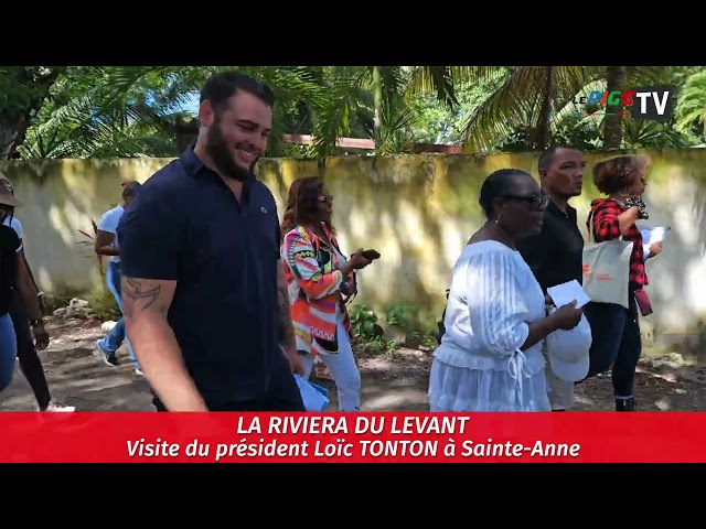 ⁣La Riviera du Levant : Visite du président Loïc TONTON à Saint-Anne