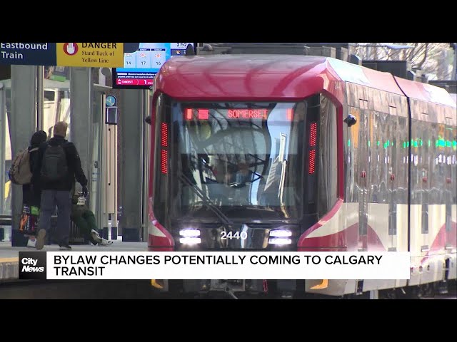 ⁣Bylaw changes potentially coming to Calgary Transit