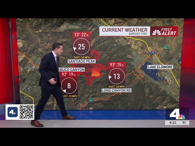 ⁣Live: Officials provide an update on the battle to contain Airport Fire in Trabuco Canyon