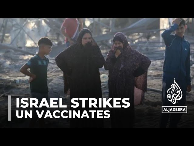 ⁣Gaza polio campaign: UN vaccinations continues in north of Gaza