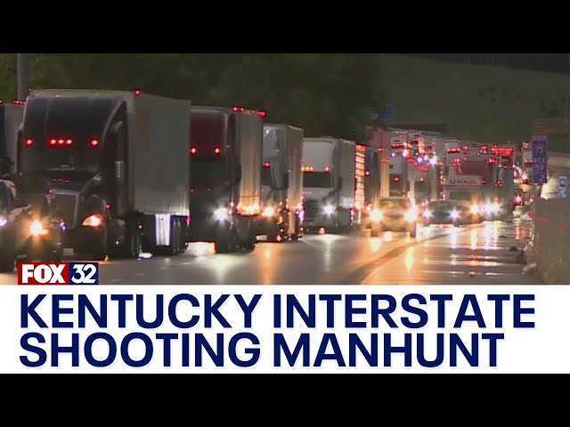 ⁣Manhunt intensifies for Kentucky interstate gunman