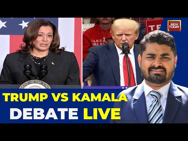 ⁣US Presidential Debate LIVE: Donald Trump Vs Kamala Harris Debate LIVE |  Ground Report LIVE