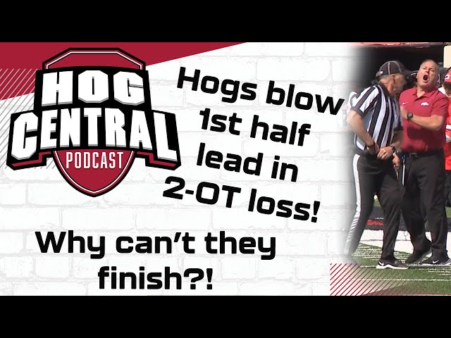 ⁣Hog Central Podcast: Razorbacks blow 1st half lead in 2OT loss to Oklahoma. Why can’t they finish?