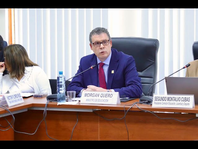 Ministro Morgan Quero expuso avances del sector en Comisión de Educación