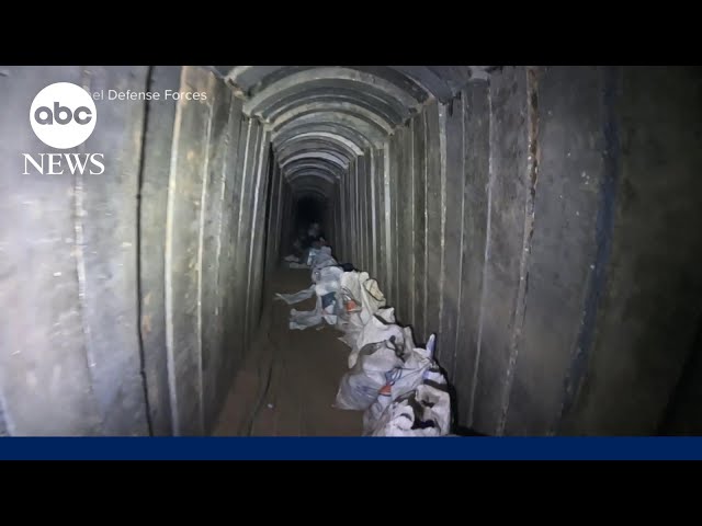 ⁣IDF: Chilling video shows Hamas tunnels where slain hostages were held