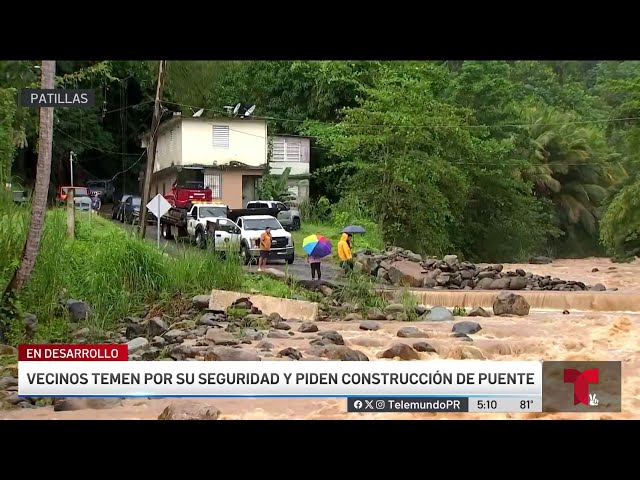 ⁣Urge construcción de un puente para comunidad en Patillas