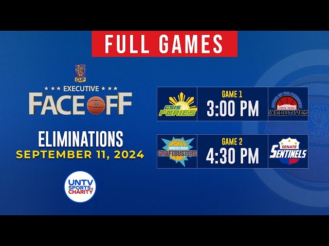 ⁣LIVE FULL GAMES: UNTV Cup Executive Face-Off at Amoranto Arena, Quezon City | September 11, 2024