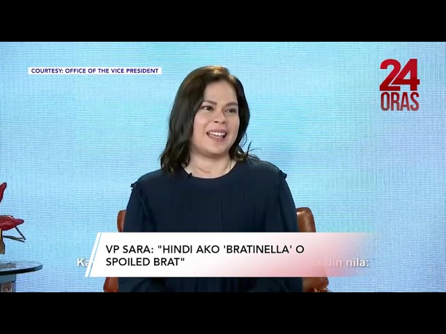 ⁣VP Sara Duterte sa mga puna sa inasal niya sa kamara: “Hindi ako bratinella” | 24 Oras