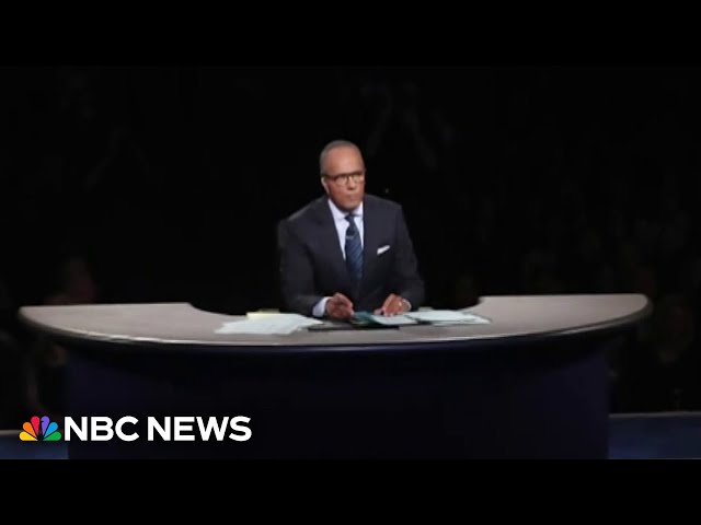 ⁣Lester Holt and Kristen Welker recall the difficulties of hosting debates