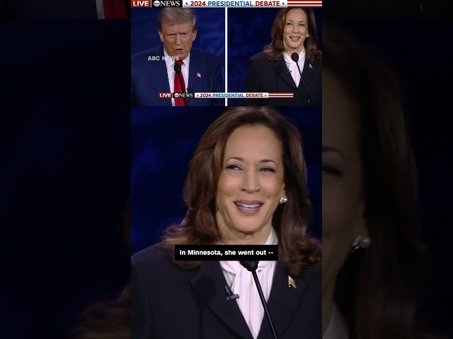 ⁣'I'm talking now': Trump and Harris spar during debate