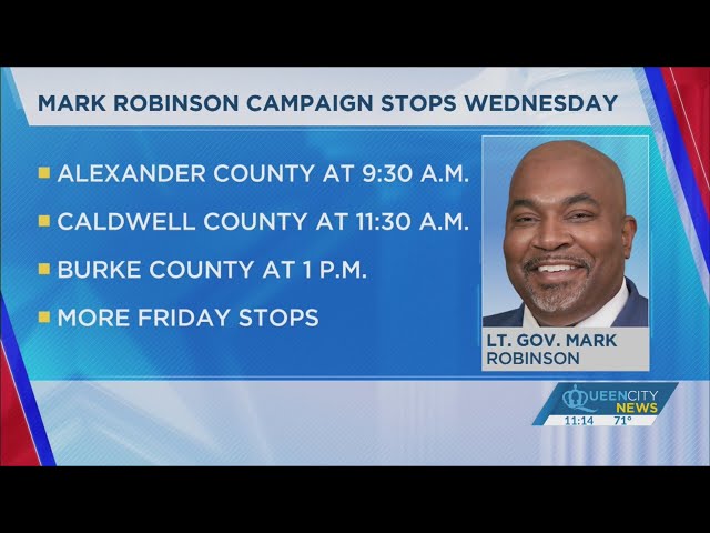 ⁣Lt. Gov. Robinson to make several local campaign stops