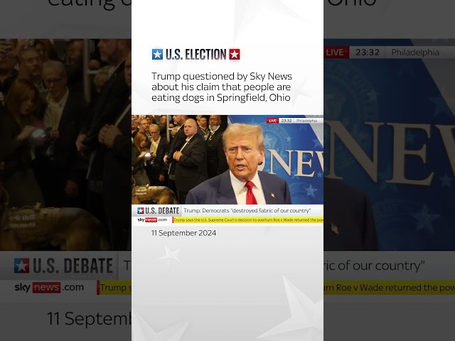 ⁣'Why did you say people are eating dogs in Springfield, Ohio?'