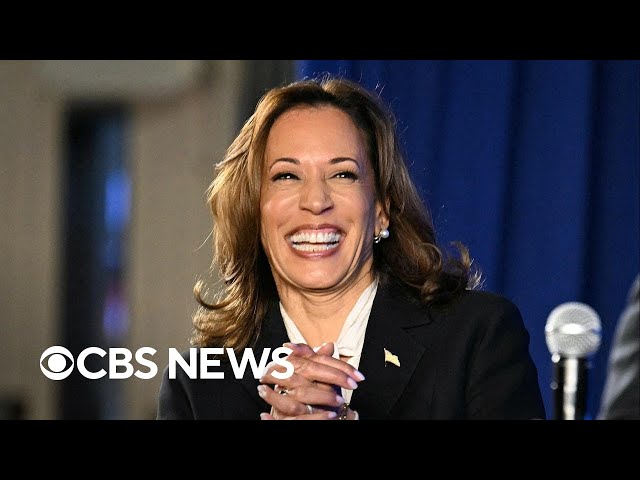 ⁣Harris speaks at watch party after Trump debate