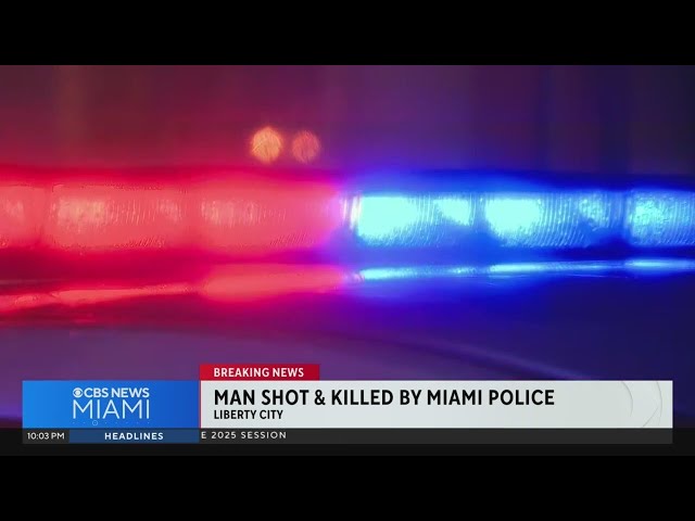 ⁣Man shot, killed by Miami police