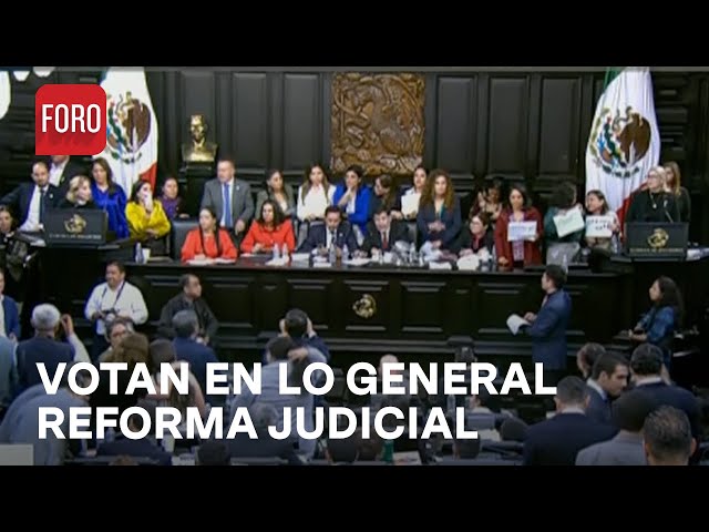 Senadores votan en lo general reforma al Poder Judicial