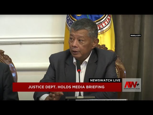 ⁣Justice Department holds media briefing