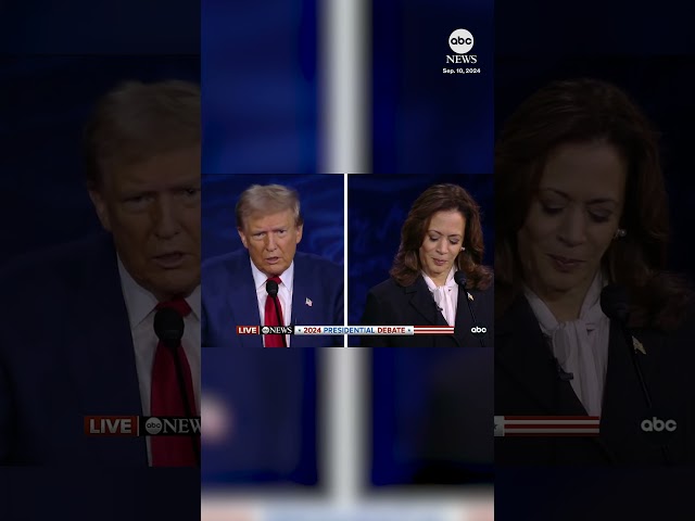 ⁣Donald Trump asked to address his comments on Kamala Harris' racial identity. #news #politics