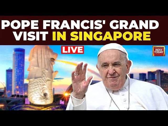 ⁣Pope Francis LIVE | Pope Francis Visits Singapore | Pope Francis Live From Singapore