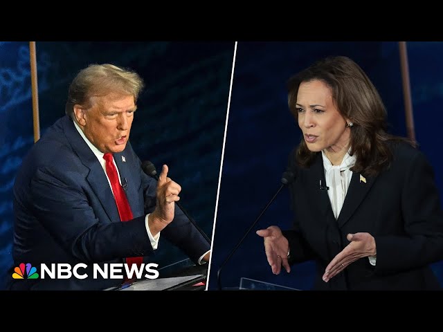 Watch the first debate between Harris and Trump in 3 minutes