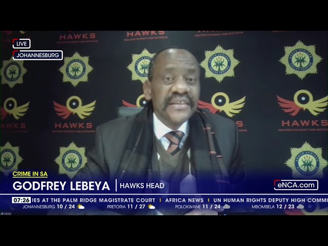 ⁣Hawks head Lebeya talks on extortion arrests in KZN