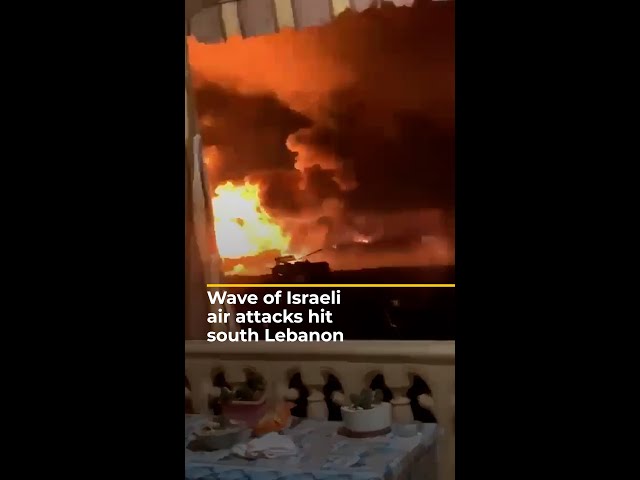 ⁣Israel carries out wave of air attacks on south Lebanon | AJ #shorts