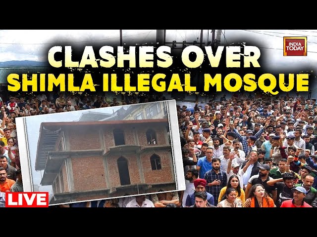 ⁣Shimla Mosque Protests Turn Violent | Shimla Protests LIVE NEWS | Clashes In Shimla | India Today