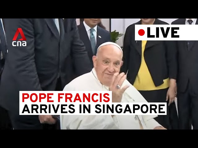 ⁣[LIVE] Pope Francis arrives in Singapore, last stop of Asia Pacific tour