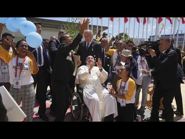 ⁣Pope heads to Singapore after record-breaking Mass in Timor-Leste