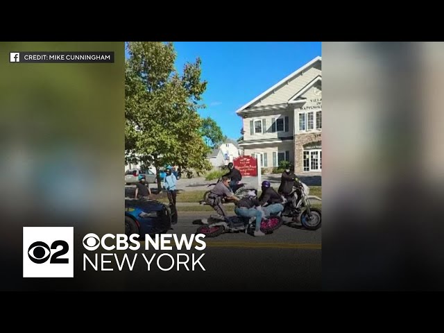 ⁣Video shows state police confronting dirt bike riders in Wappingers Falls