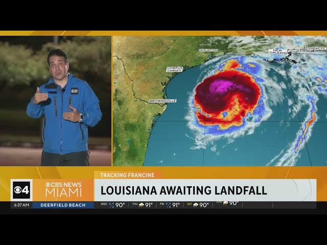 ⁣Louisiana prepares for Hurricane Francine's landfall