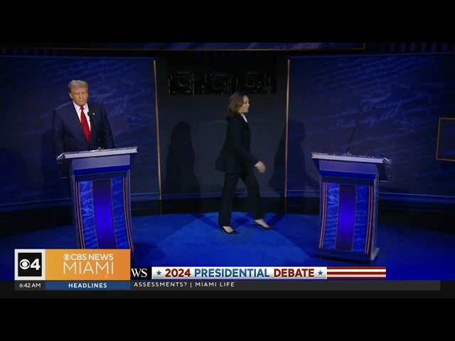 ⁣South Florida body language expert reacts to Harris-Trump debate