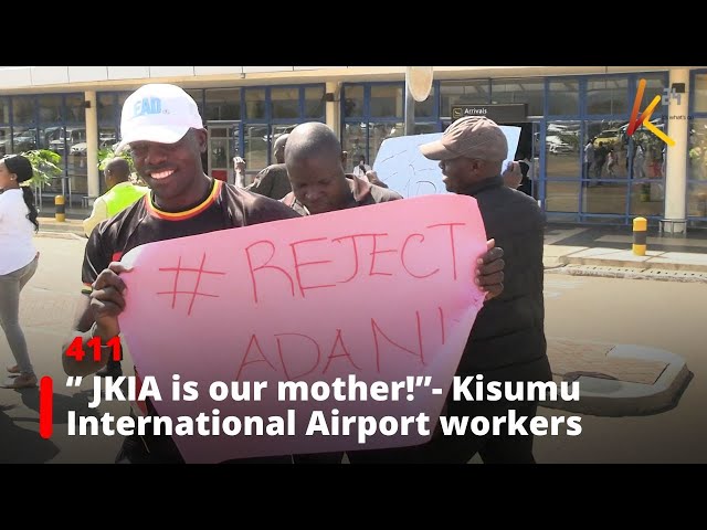 ⁣Workers at Kisumu International Airport down tools in solidarity with JKIA workers