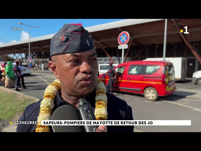 ⁣Les sapeurs-pompiers de Mayotte de retour des JO