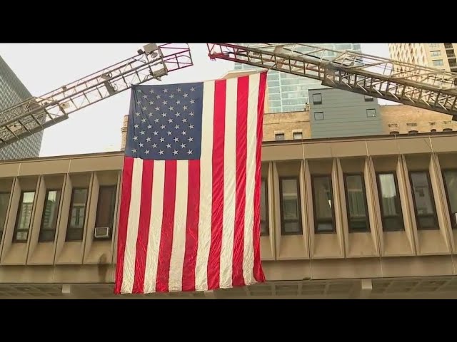 ⁣Chicago Fire Department honors 9/11 victims