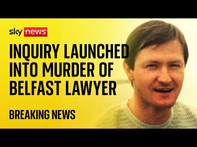 ⁣UK government announces inquiry to examine murder of Belfast lawyer Pat Finucane