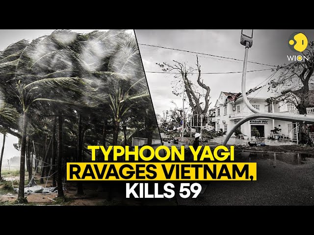 ⁣Typhoon Yagi's trail of destruction in Vietnam: Collapsed bridges, capsized boats, torn roofs