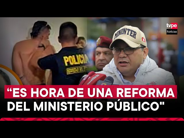 Ministro del Interior: El Ministerio Público no está comprometido en la lucha contra la delincuencia