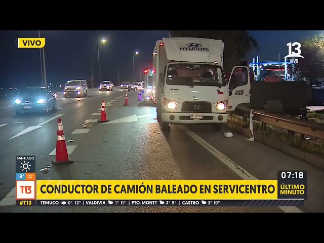 ⁣Conductor de camión fue baleado en intento de asalto