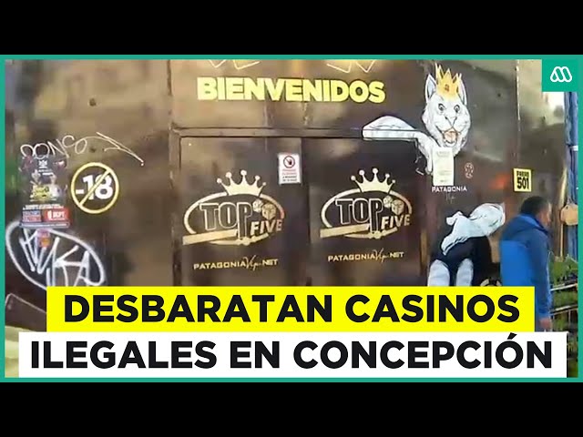 Megaoperativo en Concepción: Desbaratan casinos clandestinos en pleno centro